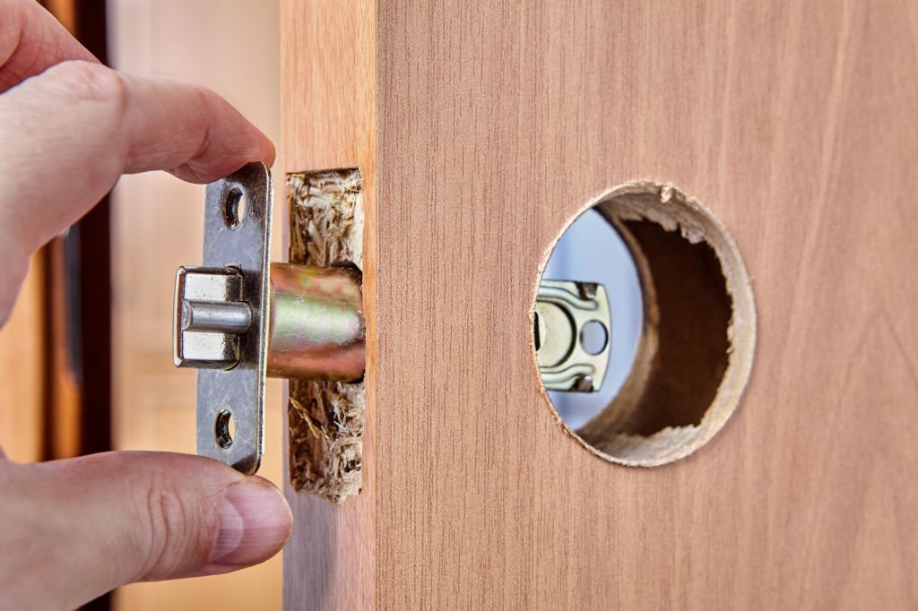 door lock installation